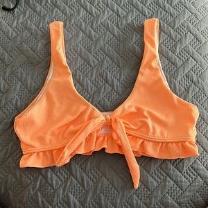 Size large peach bikini top